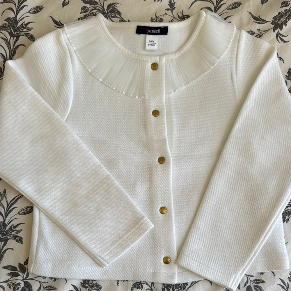 White Button-Up kid’s gilet / okaïdi / 5y